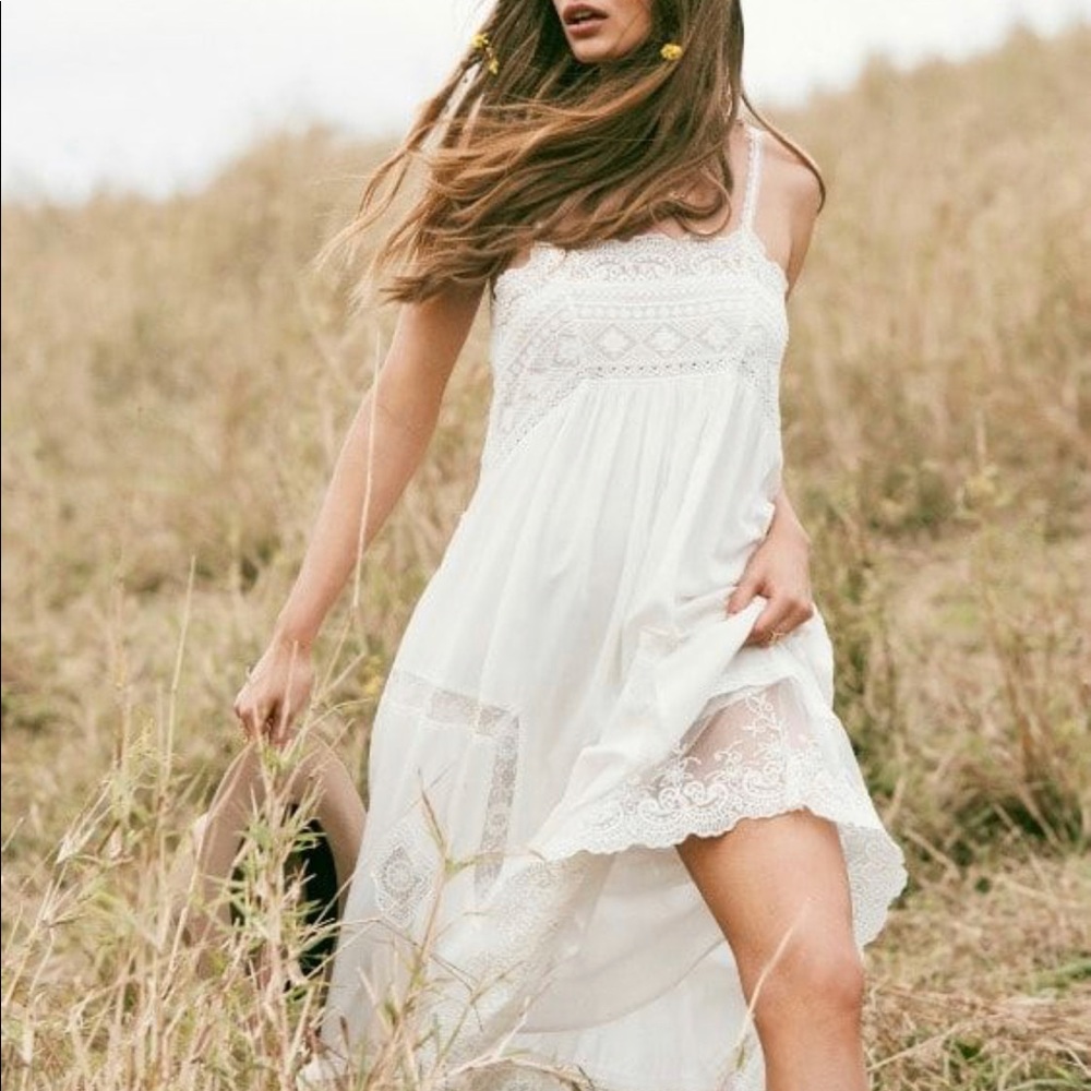 NWT Spell peaches slip dress, size small